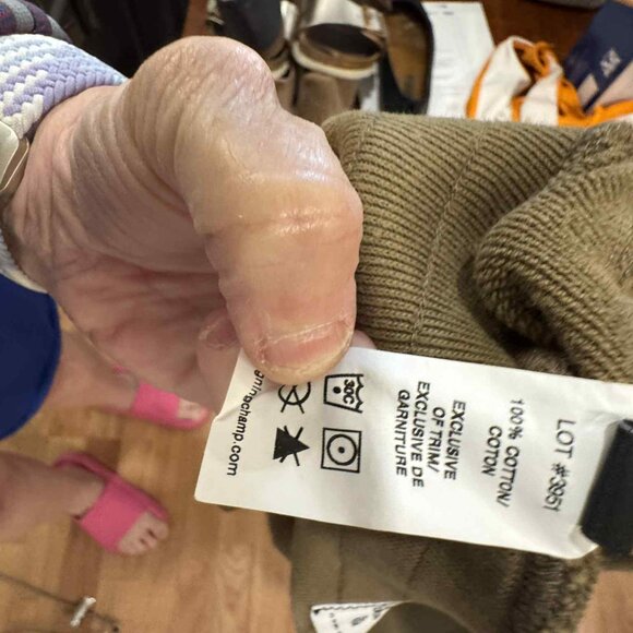 Reigning Champ Terry Shorts – Moss Green, Size Large - Picture 6 of 6